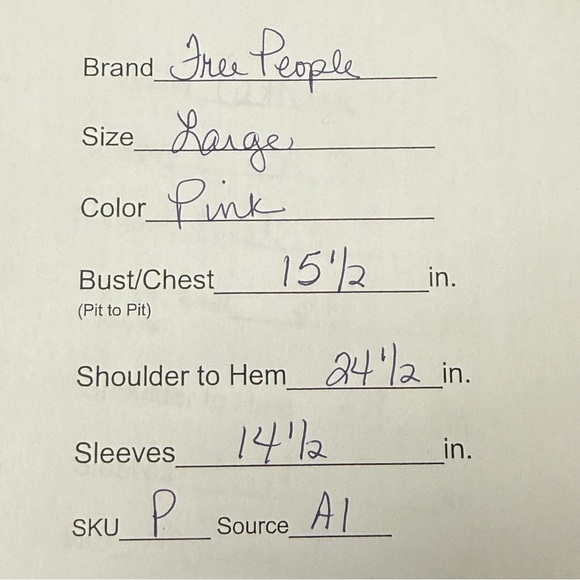 Free People Pink Ribbed Button Top L Boho Fitted Stretch Casual Chic - Picture 10 of 10